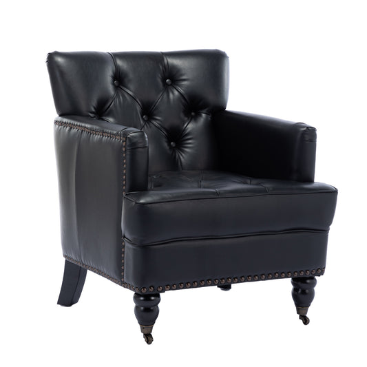 Hengming Modern Style Accent Chair with PU Leather
