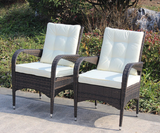 2-Picee Patio Liberatore Chairs with Cushions
