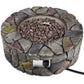 fire pit for with rock cover