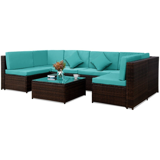 turquoise furniture set for the ourdoors 