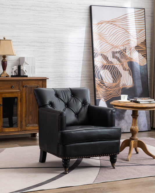 black accent armchair for living room